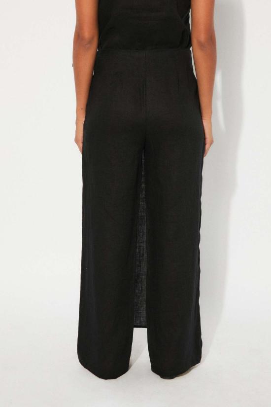  리타 롱 스커트 로우 루트 스커트 블랙 - RITA