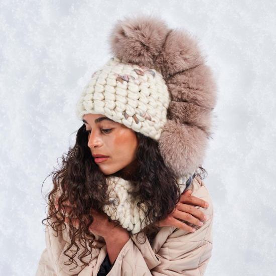  Mischa Lampert 모자 미샤 램퍼트 파스텔 트웜블리 포호크 + 블러쉬 XL 폼스