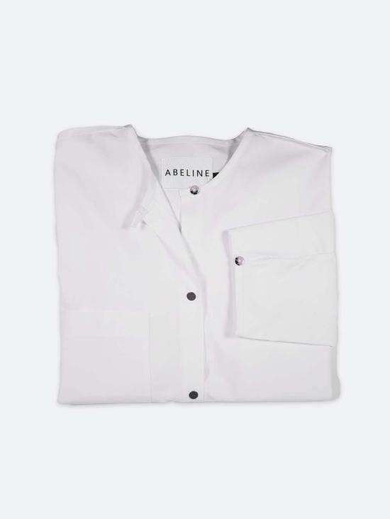  A B E L I N E 셔츠 면직 박시핏 셔츠 - A B E L I N E