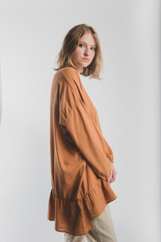  Revisited Matters 블라우스 다시 살펴본 문제들 나탈리 셔츠 탠저린 - OTHER BRANDS