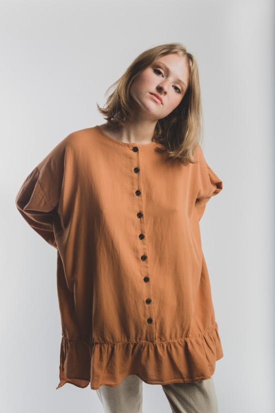  Revisited Matters 블라우스 다시 살펴본 문제들 나탈리 셔츠 탠저린 - OTHER BRANDS