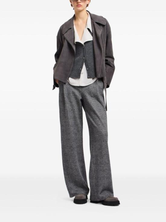  엠포리오 아르마니 자켓 가죽 재킷 (회색) - EMPORIO ARMANI