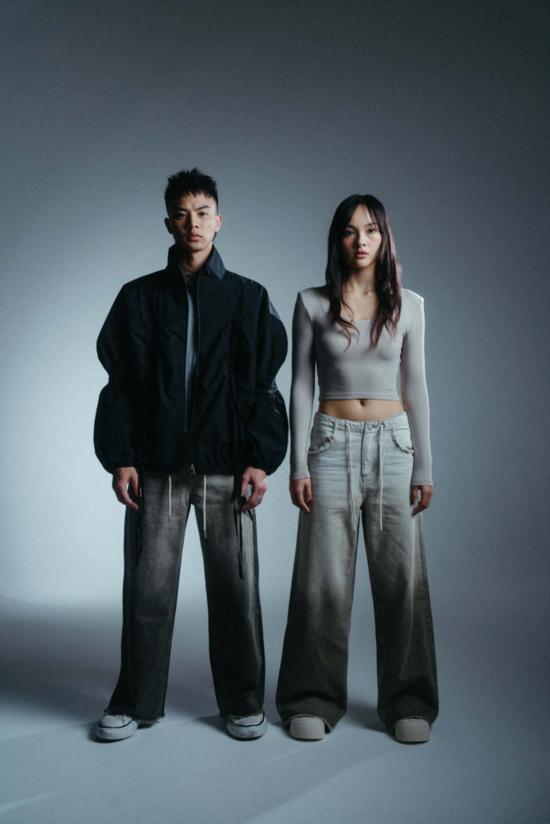  메리 로 데님 팬츠 데님 004 올리브/그레이 - MARY LO