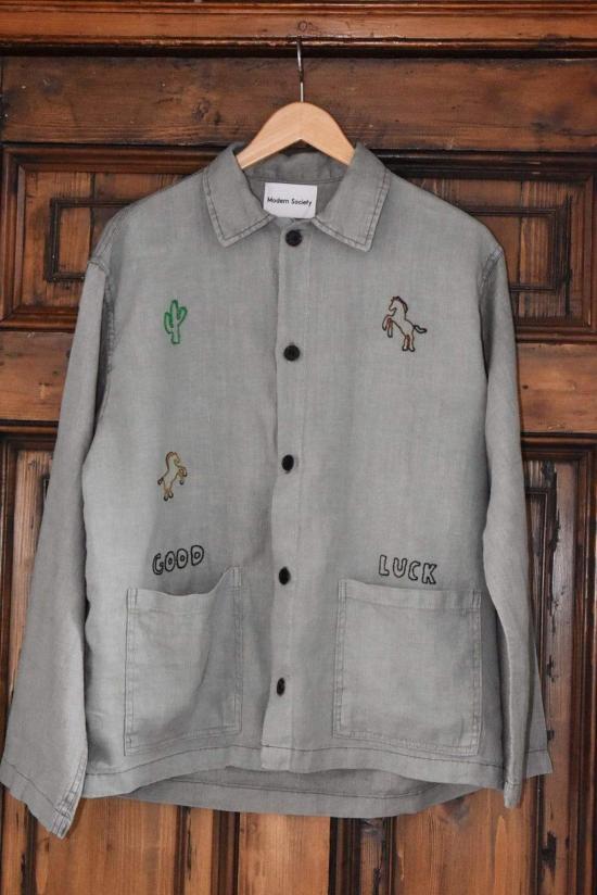  모던 소사이어티 자켓 듀드 랜치 럭키 재킷 그레이