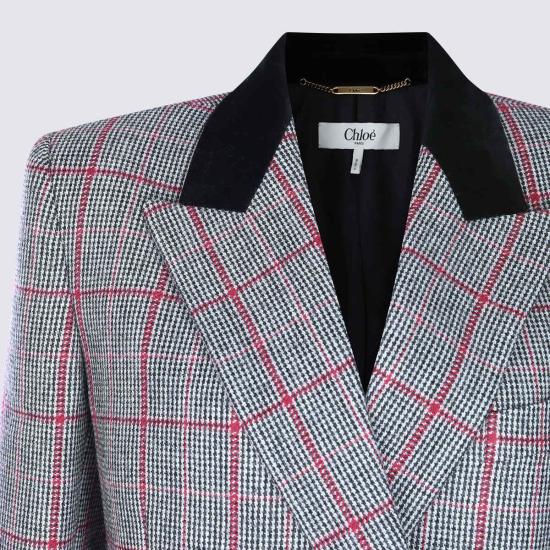  끌로에 수트 자켓 그레이 울 블레이저 - CHLOE