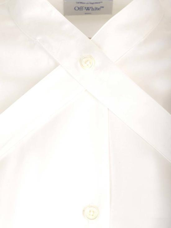  오프화이트 셔츠 오프 화이트 크로스 밴드 셔츠 화이트 - OFF WHITE