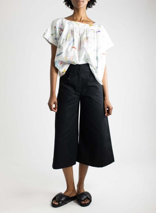  Meg 크롭 팬츠 메그 스튜디오 퀼로트 블랙 - OTHER BRANDS