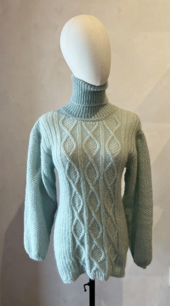  STUDIO MINIMALE 터틀넥 스튜디오 미니멀 라렐라 오픈 백  파스텔 민트 - OTHER BRANDS