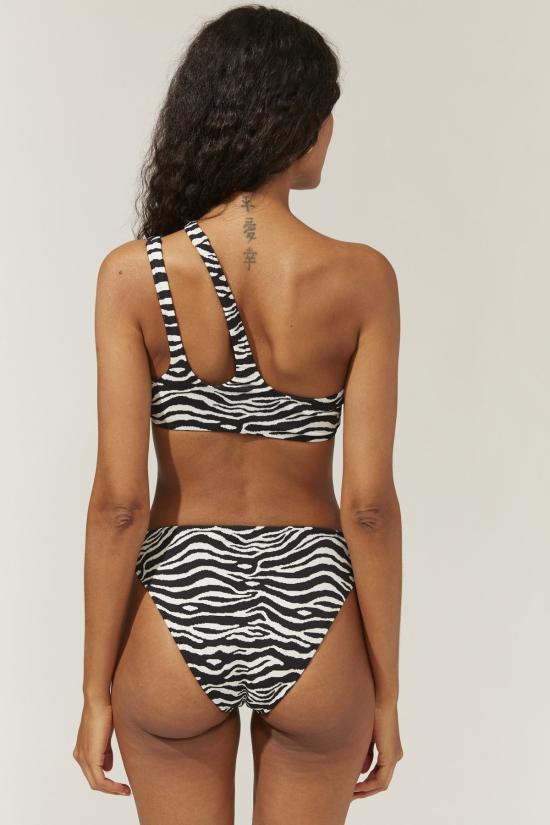  솔리드 앤 스트라이프 비키니 수영복 브로디 비키니 하의 얼룩말 무늬 - SOLID AND STRIPED