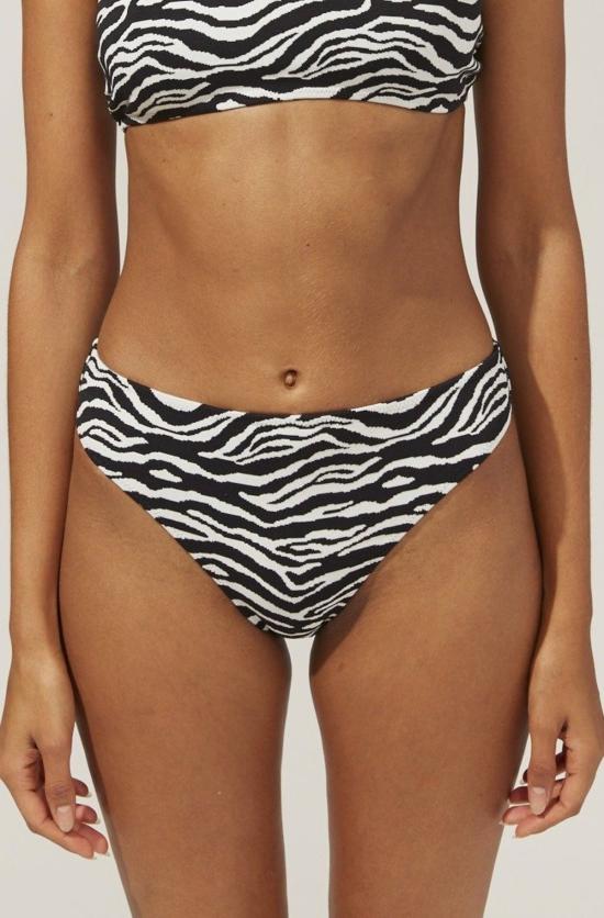  솔리드 앤 스트라이프 비키니 수영복 브로디 비키니 하의 얼룩말 무늬 - SOLID AND STRIPED