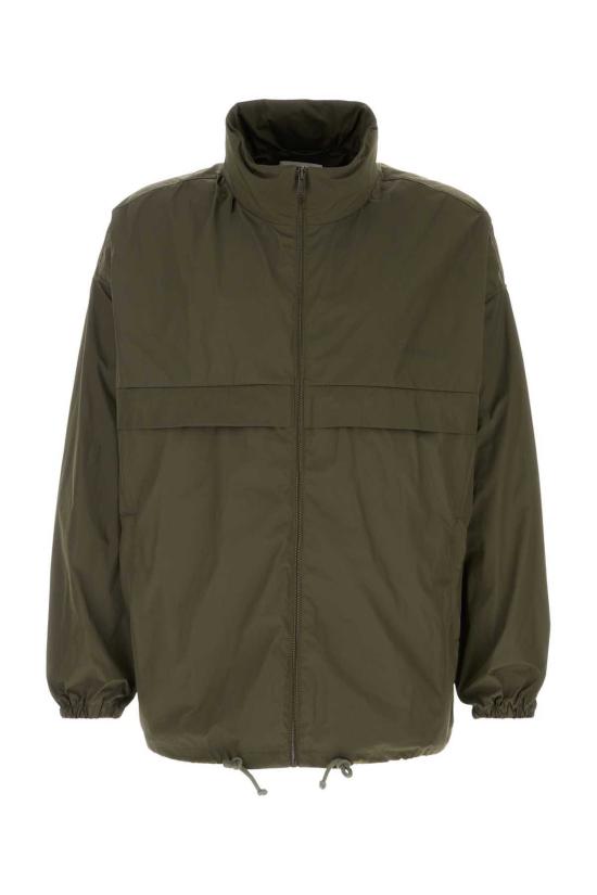  생로랑 자켓 생 로랑 아미 그린 폴리에스터 윈드브레이커 재킷 Vertkaki
