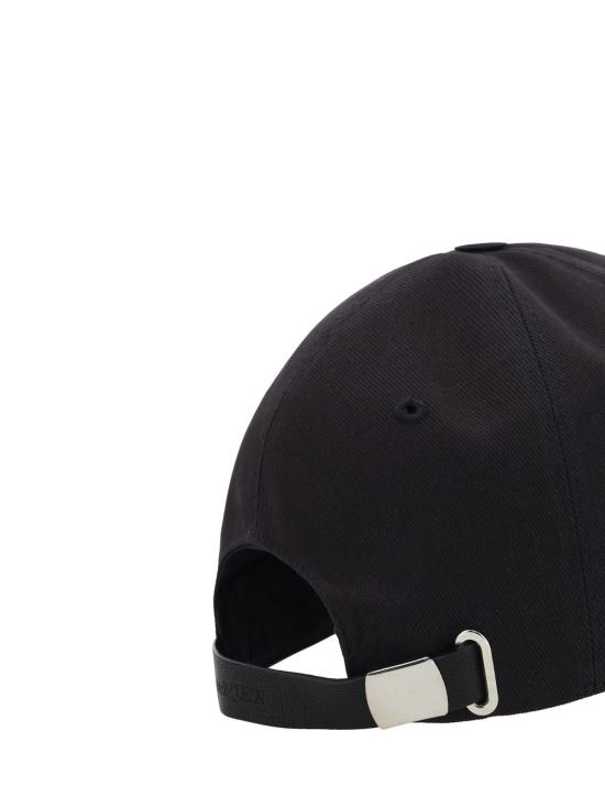  알렉산더 맥퀸 모자 야구  블랙/골드 - ALEXANDER MCQUEEN