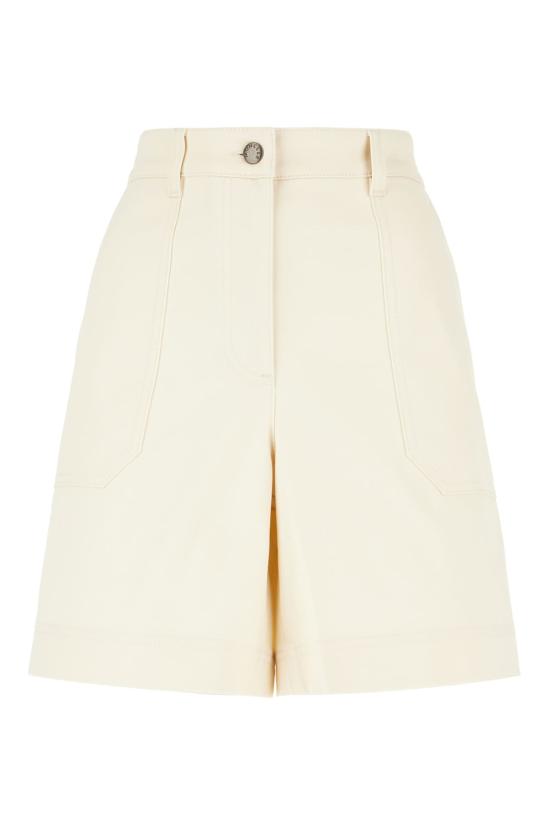  몽클레어 숏팬츠 몽클레르 아이보리 스트레치 코튼 버뮤다 쇼츠 파나 - MONCLER