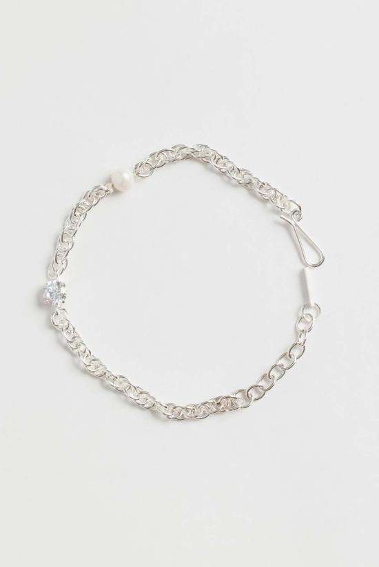  컴플리티드 웍스 팔찌 Completedworks 진주 및 지르코니아  (은 소재)