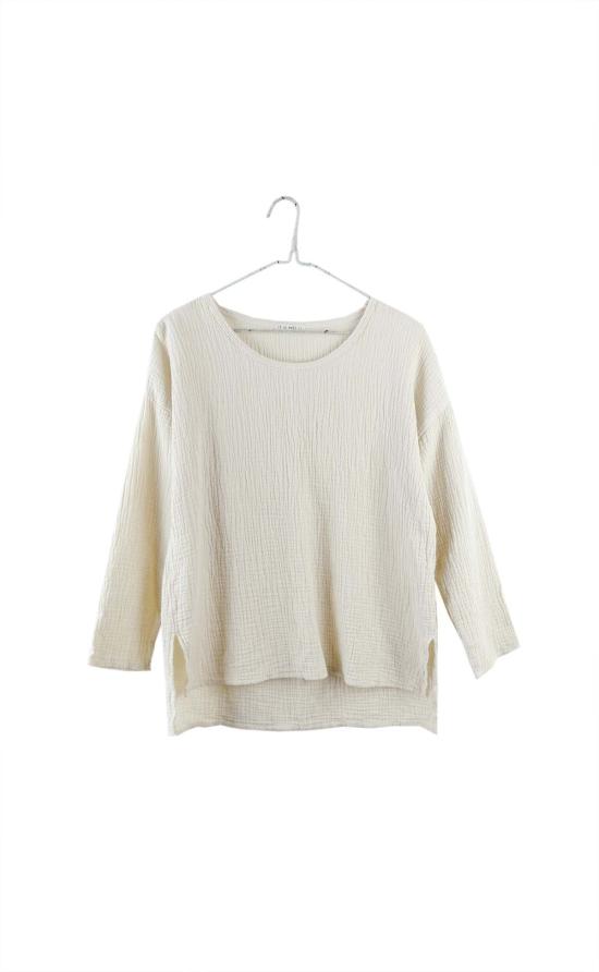  잇이즈웰 LA 긴팔 티셔츠 잇이즈웰 L.A. 오가닉 롱 슬리브 거즈 탑 - IT IS WELL L.A.