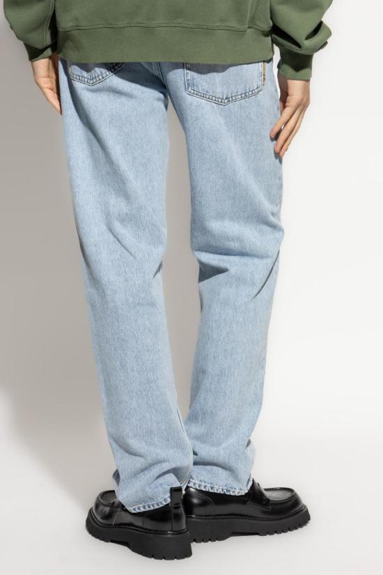  구찌 데님 팬츠 로고 청바지 블루 데님 - GUCCI