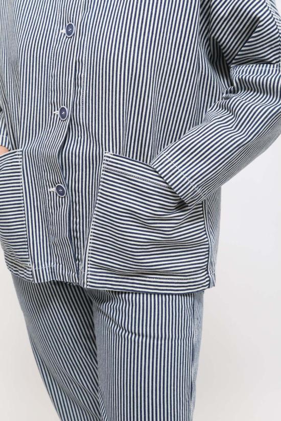  그래블 앤 골드 데님 자켓 그래블 & 골드 마람 재킷 컨덕터 스트라이프 - GRAVEL & GOLD