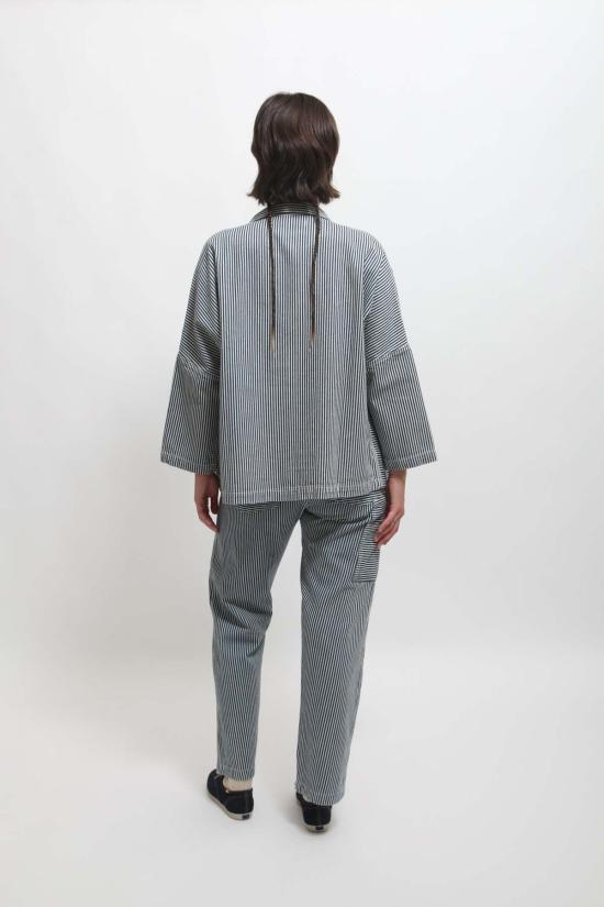  Gravel & Gold 데님 자켓 그래블 & 골드 마람 재킷 컨덕터 스트라이프 - OTHER BRANDS