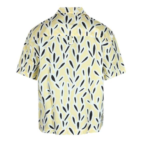  자크뮈스 탑 Jacquemus La Chemise 진 셔츠 옐로우 - JACQUEMUS