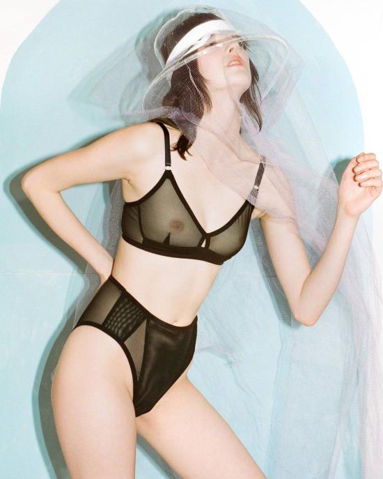  Bully Boy 브라 불리 보이: 브릭 키홀 무선  블랙 - OTHER BRANDS