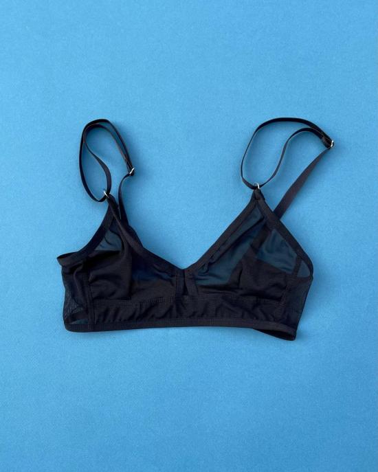  불리 보이 브라 : 브릭 키홀 무선  블랙