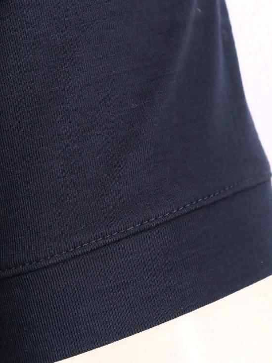  조르지오 아르마니 반팔 티셔츠 아이콘 비스코스 티셔츠 블루 - GIORGIO ARMANI