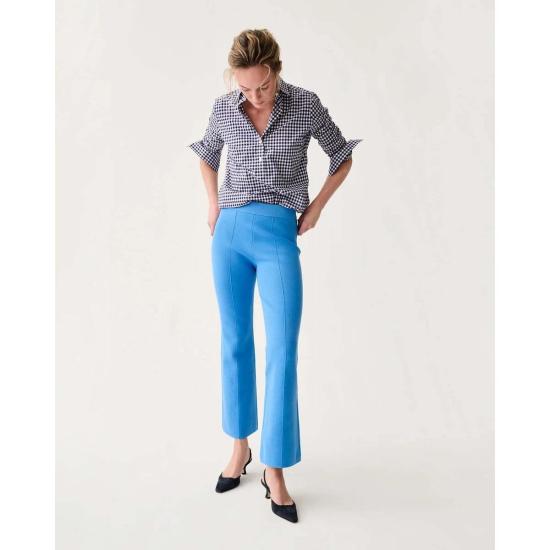  매쉬번 크롭 팬츠 라라 팬츠 프렌치 블루 수피마 코튼 - MASHBURN