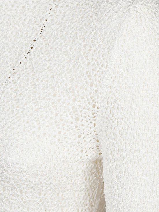  토템 블라우스 Totême 하이넥 엘라스틱 탑 비앙코 - TOTEME