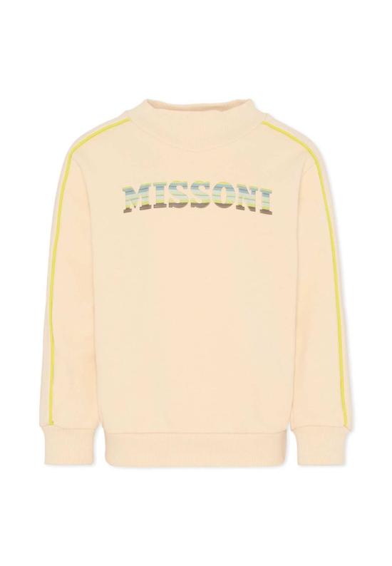  [키즈] 미소니 풀오버 미쏘니 로고 스웨트셔츠 (베이지) (어린이용)