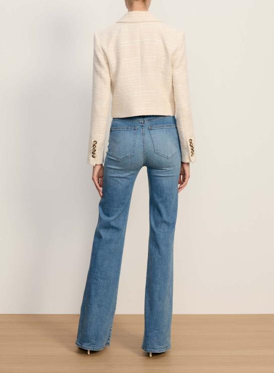  베로니카비어드 데님 팬츠 베로니카 비어드 크로스비 하이라이즈 와이드 레그 진 레벨 스톤 - VERONICA BEARD