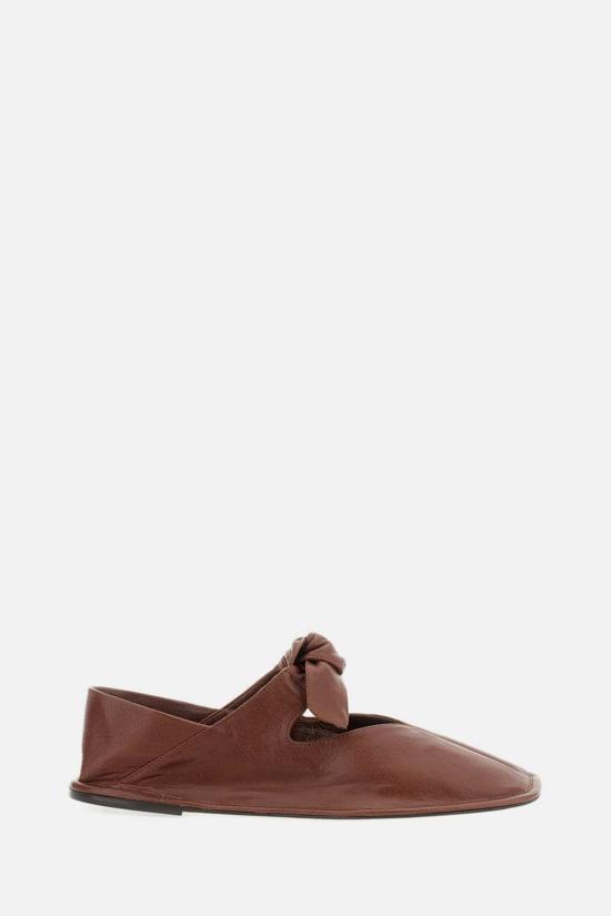  헤레우 플랫 슈즈 Hereu 양가죽  브라운