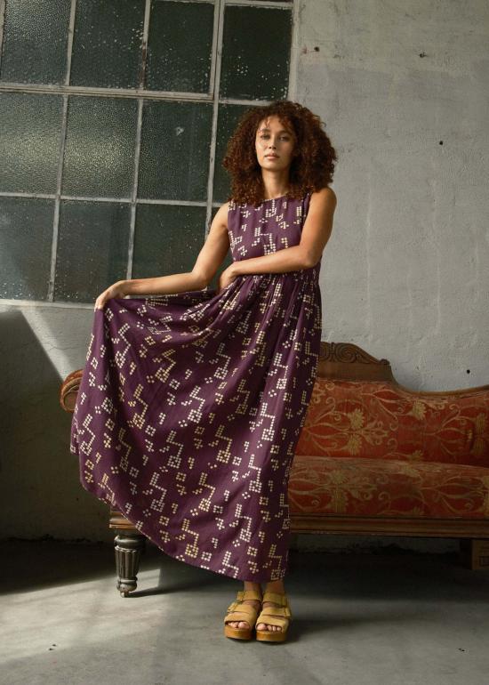  에이스 앤 지그 롱 원피스 에이스앤지그 엘라니 드레스 2025 가을 크로스워드