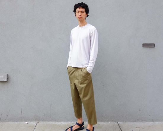  스티븐 알란 긴팔 티셔츠 스티븐 앨런 피케 긴팔 상의 - STEVEN ALAN