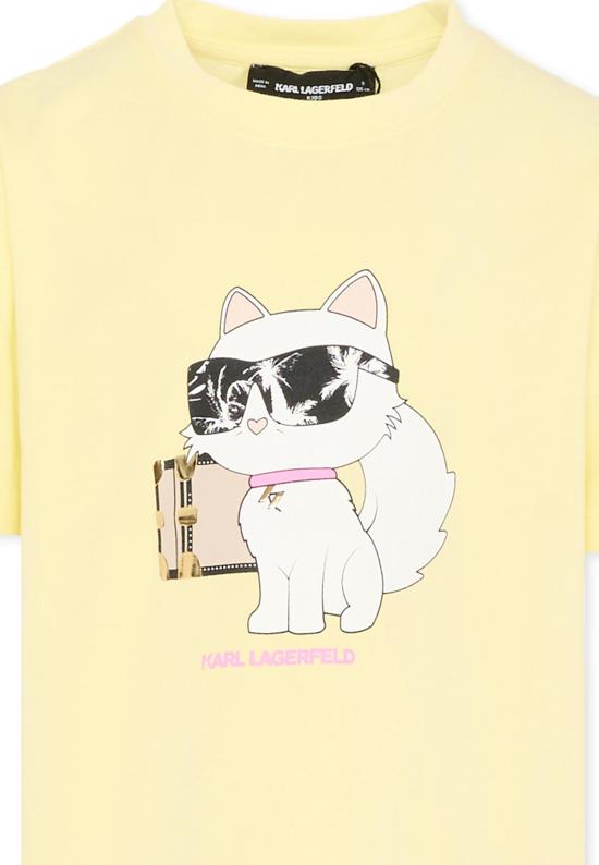 26SS [키즈] 칼라거펠트 티셔츠 Z31162 556 YELLOW - KARL LAGERFELD