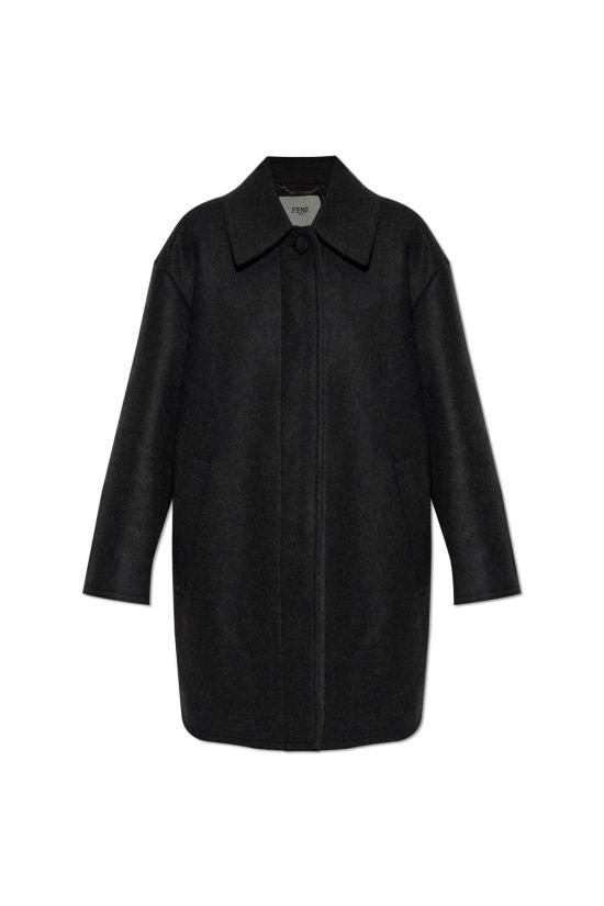  펜디 코트 울  그레이