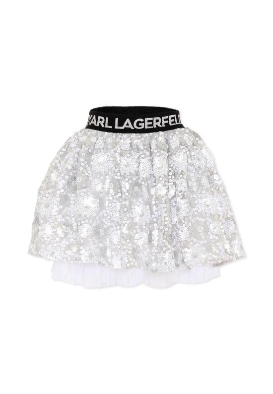 26SS [키즈] 칼라거펠트 스커트 Z31118 016 SILVER