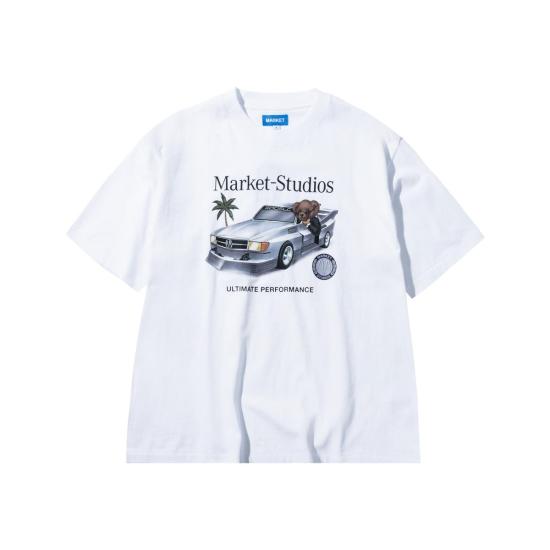  마켓 반팔 티셔츠 데스 베어 티셔츠 - MARKET