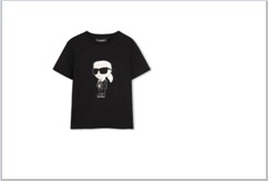 26SS [키즈] 칼라거펠트 티셔츠 Z31096 09B BLACK