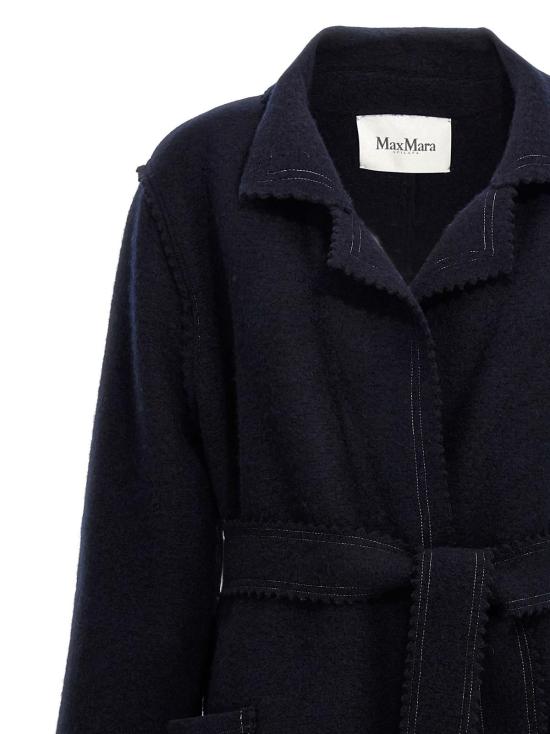  막스마라 코트 막스 마라 제네  블루 - MAX MARA