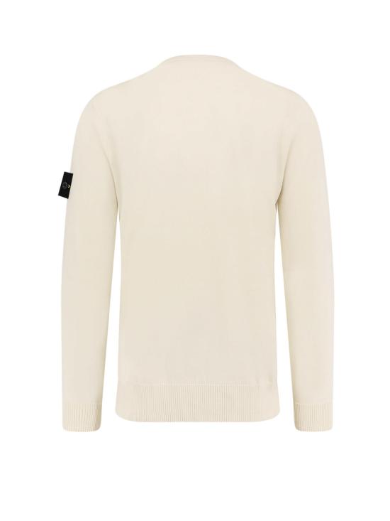  스톤 아일랜드 스웨터 인증 버진 울  화이트 - STONE ISLAND