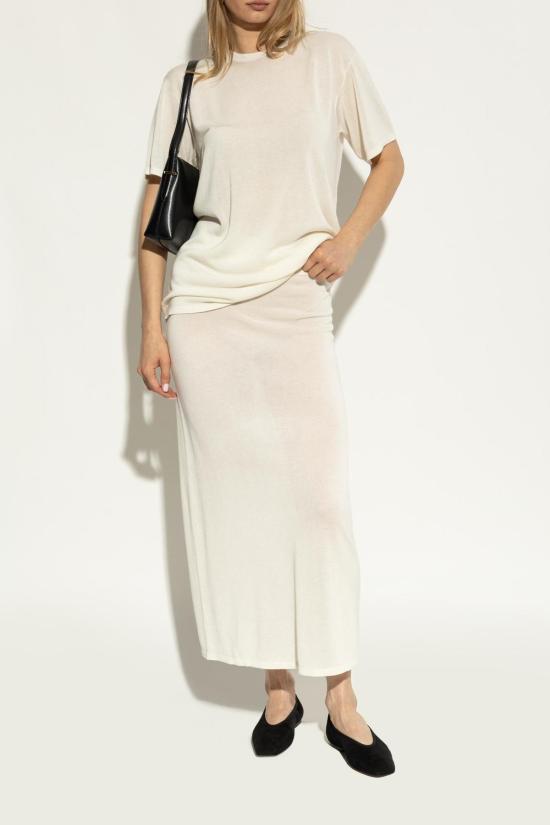  토템 플랫 슈즈 벨벳 발레리나 블랙 - TOTEME