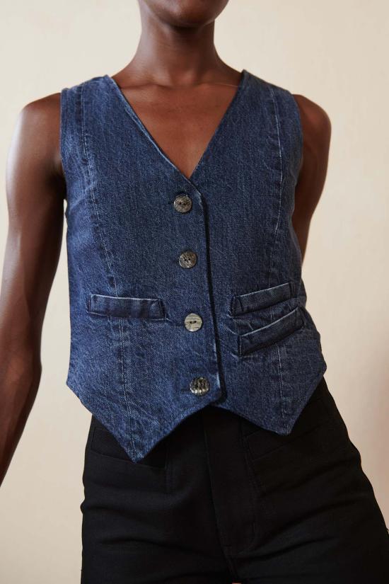  마리아 스탠리 베스트 Maria Stanley Farra  데님 - MARIA STANLEY