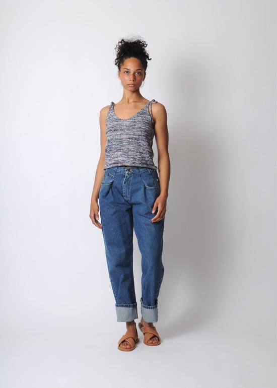  WASTE YARN PROJECT 민소매 티셔츠 폐사 프로젝트 콜린 크롭 탱크 - OTHER BRANDS