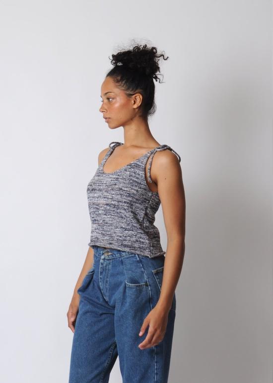  WASTE YARN PROJECT 민소매 티셔츠 폐사 프로젝트 콜린 크롭 탱크 - OTHER BRANDS