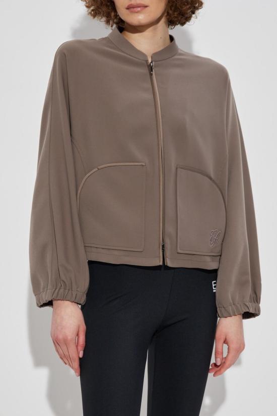  엠포리오 아르마니 자켓 자수 로고 재킷 (도브 그레이) - EMPORIO ARMANI