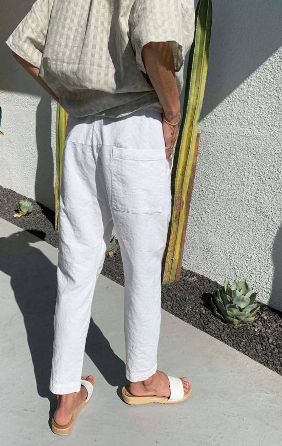  투 스트레이트 팬츠 카디 페이퍼백 팬츠 화이트 2개 - TWO