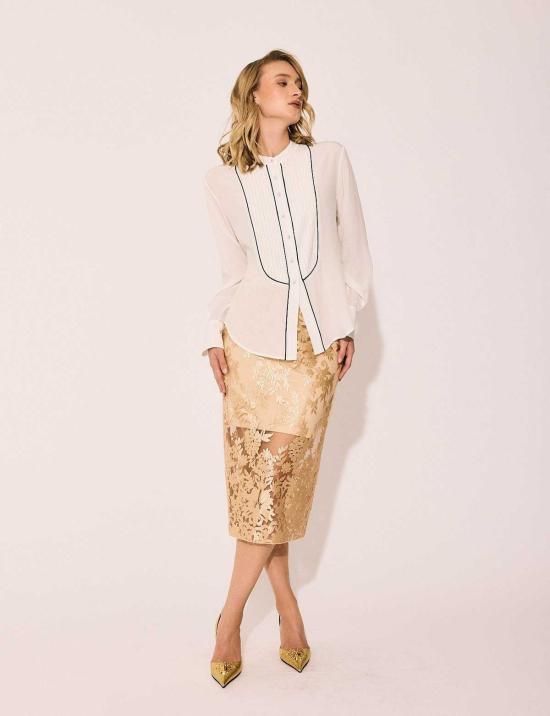  린제이 니콜라스 뉴욕 미디 스커트 린지 니콜라스 뉴욕 레이스 스커트 - LINDSAY NICHOLAS NEW YORK