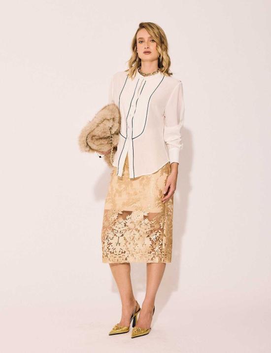  린제이 니콜라스 뉴욕 미디 스커트 린지 니콜라스 뉴욕 레이스 스커트 - LINDSAY NICHOLAS NEW YORK