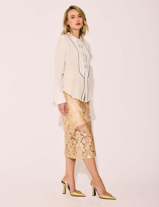  린제이 니콜라스 뉴욕 미디 스커트 린지 니콜라스 뉴욕 레이스 스커트 - LINDSAY NICHOLAS NEW YORK