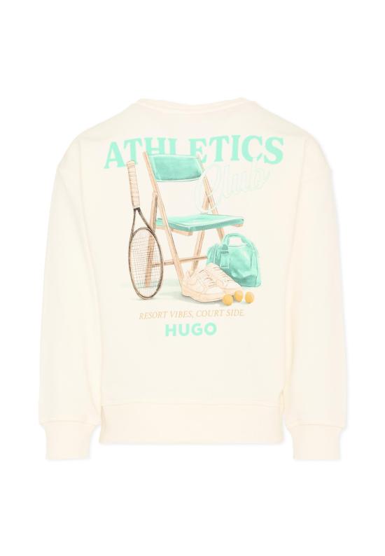 26SS [키즈] 휴고보스 트레이닝 상의 G01024 153 IVORY - HUGO BOSS